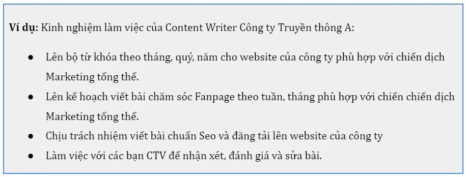 Cách viết CV Content Writer được nhà tuyển dụng quan tâm