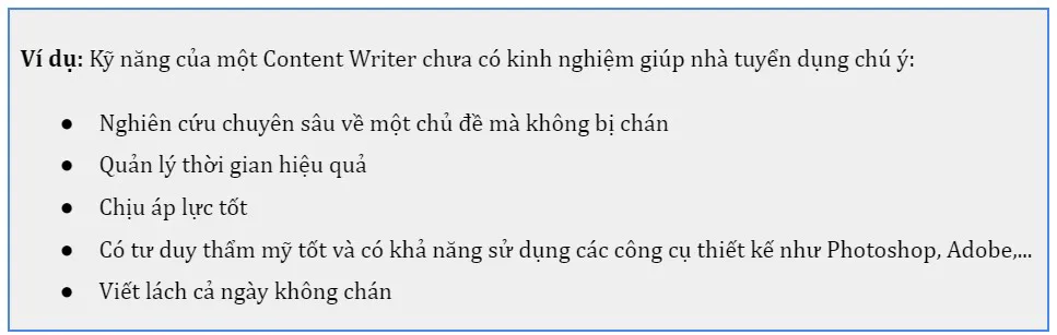 Cách viết CV Content Writer được nhà tuyển dụng quan tâm