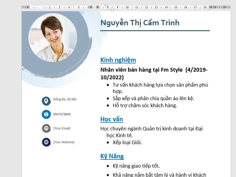 Học cách tạo CV trên word đơn giản chỉ trong 3 phút