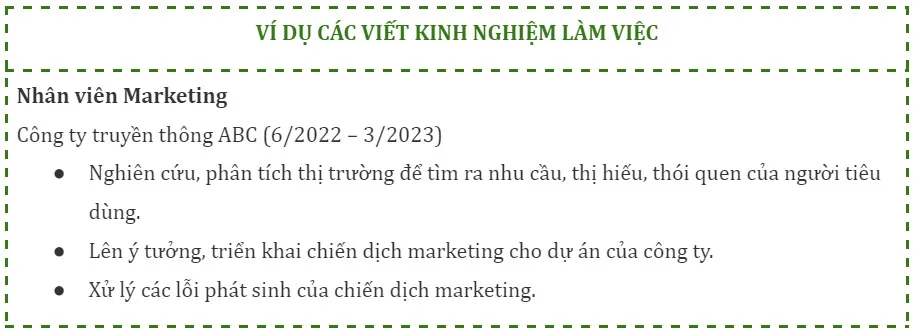 Marketing Executive là gì? Bố cục của CV Marketing Executive