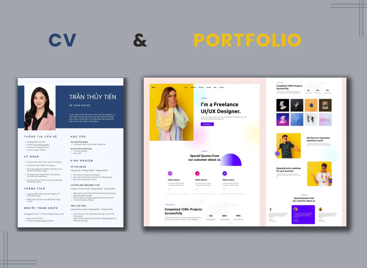 Portfolio là gì? Cách phân biệt sự khác nhau giữa CV và Portfolio