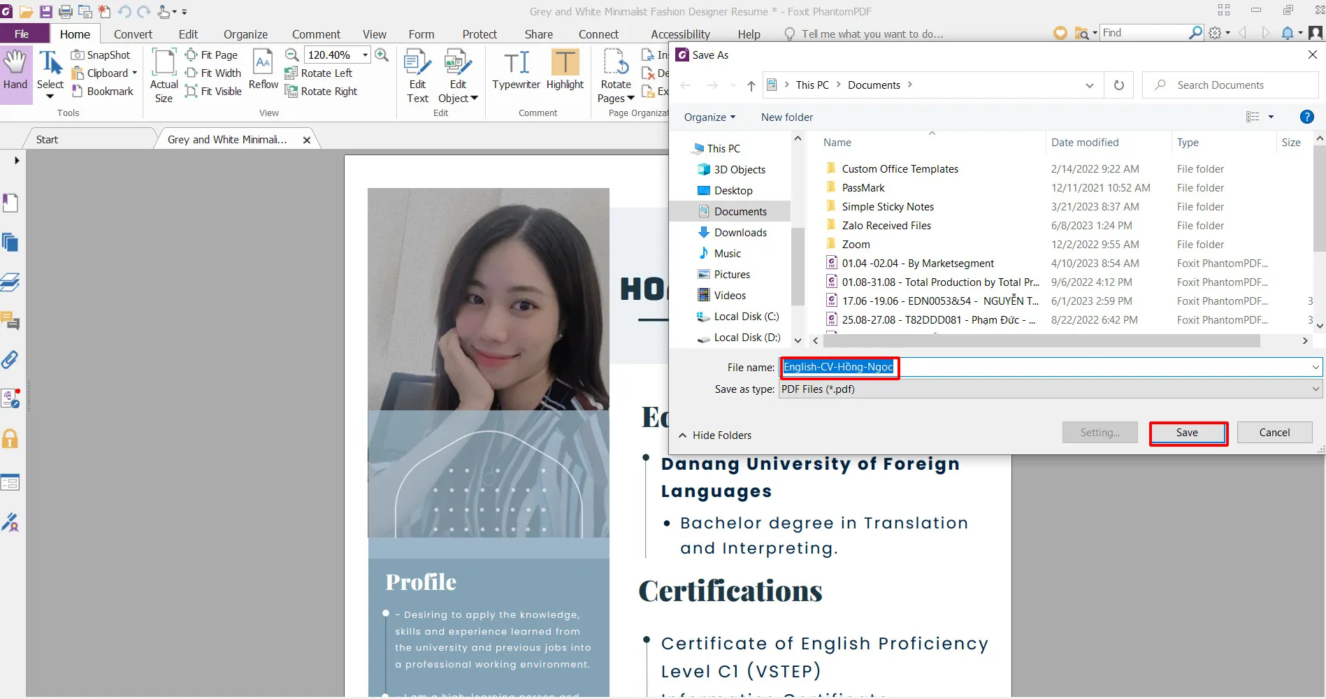 Tạo CV file PDF chuyên nghiệp và dễ dàng – Download mẫu free