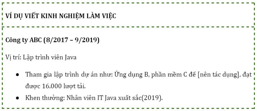 Yếu tố quyết định đánh gục nhà tuyển dụng trong CV developer