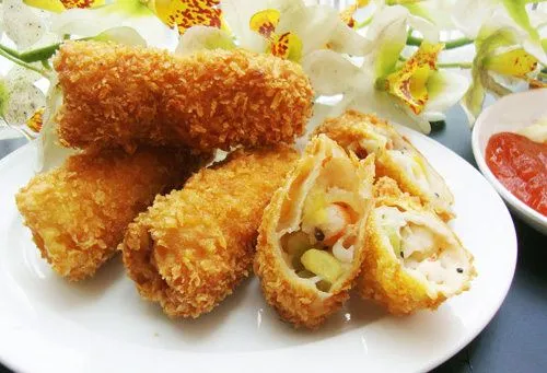 Cách làm nem hải sản sốt mayonnaise giòn giòn cực ngon