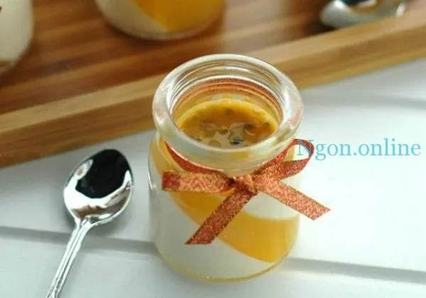 Cách làm Panna Cotta chanh dây 2 tầng cực hấp dẫn